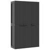 vidaXL Armoire de rangement d'ext&eacute;rieur noir 97x37x165 cm PP