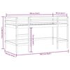 vidaXL Lit mezzanine enfants avec tunnel sans matelas 90x190 cm