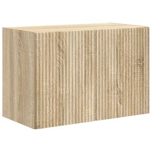 vidaXL Meuble TV mural 59,5 x 31 x 40 cm Ch&ecirc;ne Sonoma