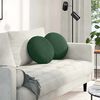 vidaXL Coussins de si&egrave;ge 2 pcs Vert fonc&eacute; &Oslash; 40 cm