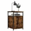 vidaXL Table de chevet ch&ecirc;ne fum&eacute; 40x42x60 cm bois d'ing&eacute;nierie