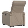 vidaXL Fauteuil inclinable &eacute;lectrique cappuccino similicuir