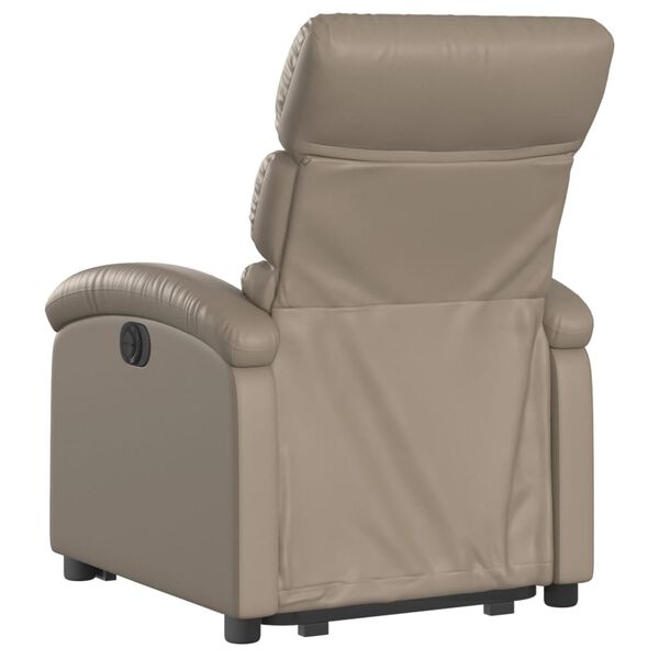 vidaXL Fauteuil inclinable &eacute;lectrique cappuccino similicuir