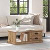 vidaXL Table basse Ch&ecirc;ne artisanal 90 x 50 x 35 cm Bois d'ing&eacute;nierie
