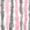 vidaXL Rideau anti-mouches gris argent&eacute; et rose 56x185 cm chenille