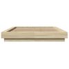 vidaXL Cadre de lit sans matelas ch&ecirc;ne sonoma 120x200 cm