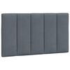 vidaXL Cadre de lit sans matelas Hanko gris fonc&eacute; 90x190 cm velours