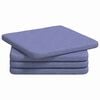 vidaXL Coussins de si&egrave;ge 4 pc tissu Bleu denim 40 x 40 x 3 cm