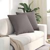 vidaXL Coussins de canap&eacute; 2 pcs Taupe 60 x 60 cm tissu