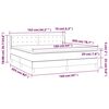 vidaXL Sommier &agrave; lattes de lit et matelas Vert fonc&eacute; 160x200cm Velours