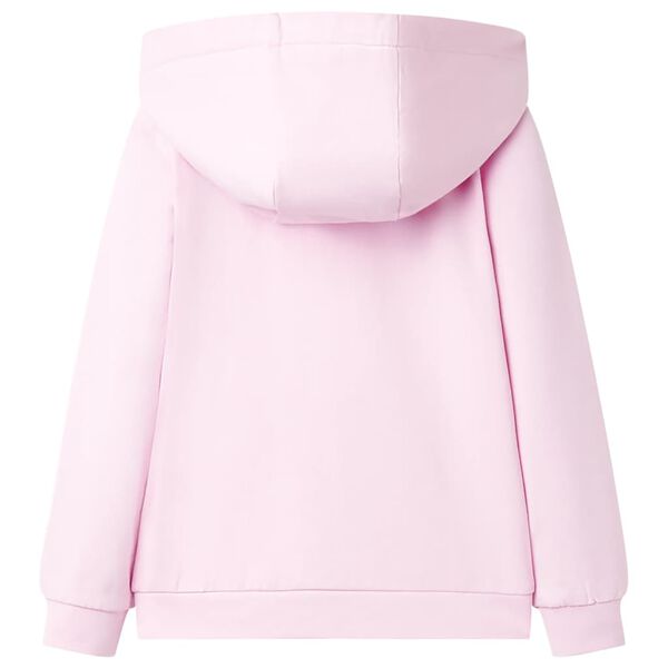 Sweat &agrave; capuche pour enfants rose clair 104