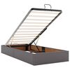 VidaXL Lit ottoman avec matelas gris 100x200 cm similicuir