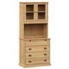vidaXL Buffet haut VIGO 80x40x176 cm bois massif de pin