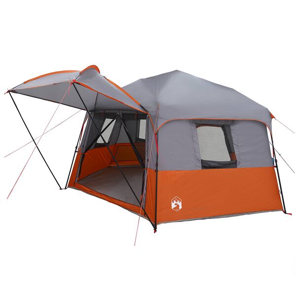 vidaXL Tente Instantan&eacute;e ALTA Gris et orange 458 x 458 x 230 cm Acier