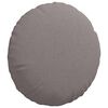 vidaXL Coussins de si&egrave;ge 2 pcs Taupe &Oslash;40 x 13 cm tissu