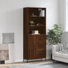 vidaXL Buffet haut Ch&ecirc;ne marron 69,5x34x180 cm Bois d'ing&eacute;nierie