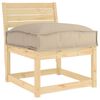 vidaXL Coussin Taupe 50 x 50 x 12 cm Tissu Oxford