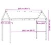 vidaXL Toit de lit pour enfants 217x85,5x154 cm bois de pin massif