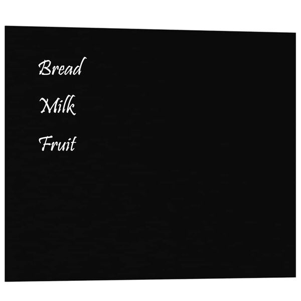 vidaXL Tableau noir magn&eacute;tique mural Noir 50x40 cm Verre tremp&eacute;