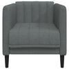vidaXL Fauteuil gris fonc&eacute; tissu