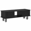 vidaXL Meuble TV Ch&ecirc;ne noir 100 x 35 x 35 cm Bois d'ing&eacute;nierie