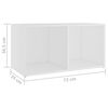 vidaXL Meubles TV 2 pcs Blanc 72x35x36,5 cm Bois d'ingénierie