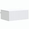 vidaXL Cabinet de chevet mural avec tiroir Blanc 49 x 34,5 x 20 cm