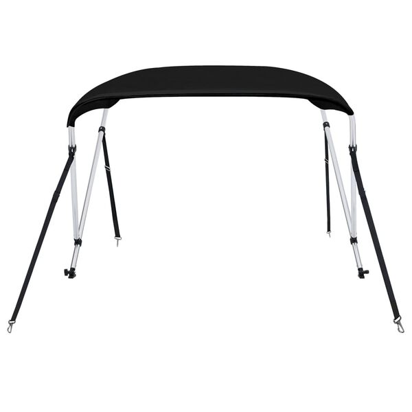 vidaXL Auvent bimini &agrave; 2 arceaux noir 150x120x110 cm