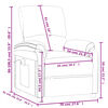 vidaXL Fauteuil de massage Gris clair Tissu