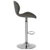 vidaXL Tabourets de bar lot de 2 gris foncé velours