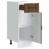 vidaXL Armoire de cuisine Lucca ch&ecirc;ne marron bois ing&eacute;nierie