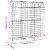 vidaXL Treillis de jardin pour plantes grimpantes 2 pcs forme en U