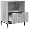 vidaXL Cabinet de chevet avec tiroir 2 pcs Sonoma gris 49 x 36 x 61 cm