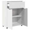 vidaXL Cabinet de salle de bain avec tiroir Blanc 72,5 x 36,5 x 100 cm