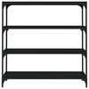 vidaXL Biblioth&egrave;que Noir 100x33x100 cm Bois d'ing&eacute;nierie et acier