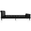 vidaXL Cadre de lit sans matelas noir velours 200x200 cm