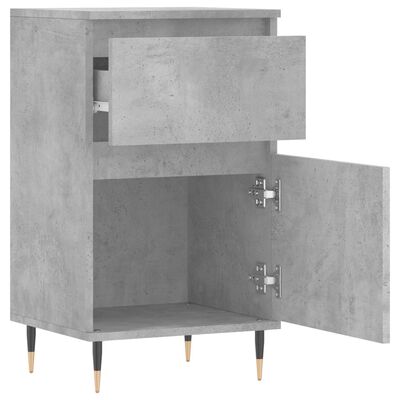 vidaXL Buffet gris béton 40x35x70 cm bois d'ingénierie
