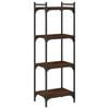 vidaXL Biblioth&egrave;que 4 niveaux ch&ecirc;ne marron 40x30x120cm bois ing&eacute;nierie