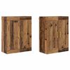 vidaXL Meuble mural Montage mural 2 pcs Bois ancien 69,5 x 34 x 90 cm