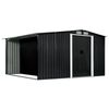 vidaXL Abri de jardin avec portes Anthracite 329,5x312x178 cm Acier