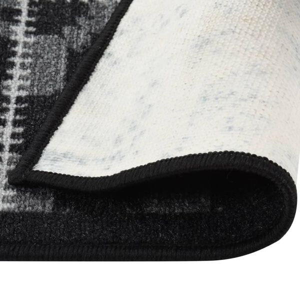 vidaXL Tapis de couloir Noir 80x250 cm