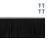 vidaXL Brosses d'&eacute;tanch&eacute;it&eacute; pour porte &agrave; visser 12 pcs Argent 100 cm