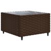 vidaXL Salon de jardin et coussins 11 pcs marron r&eacute;sine tress&eacute;e
