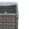 vidaXL Salon de jardin 2 pcs avec coussin R&eacute;sine tress&eacute;e Gris