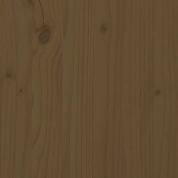 vidaXL T&ecirc;te de lit Marron miel 146x4x100 cm Bois massif de pin