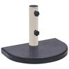 vidaXL Socle de parasol Noir 40x28x4 cm Granite