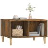 vidaXL Table basse Ch&ecirc;ne fum&eacute; 60x50x36,5 cm Bois d'ing&eacute;nierie