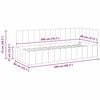 vidaXL Cadre de lit d'angle Rose 80 cm x 200 cm Velours
