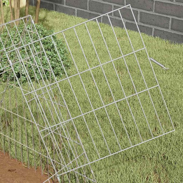 vidaXL Cage pour lapins Argent 650 x 55 x 55 cm Acier galvanis&eacute;