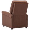 vidaXL Fauteuil de massage Marron Tissu